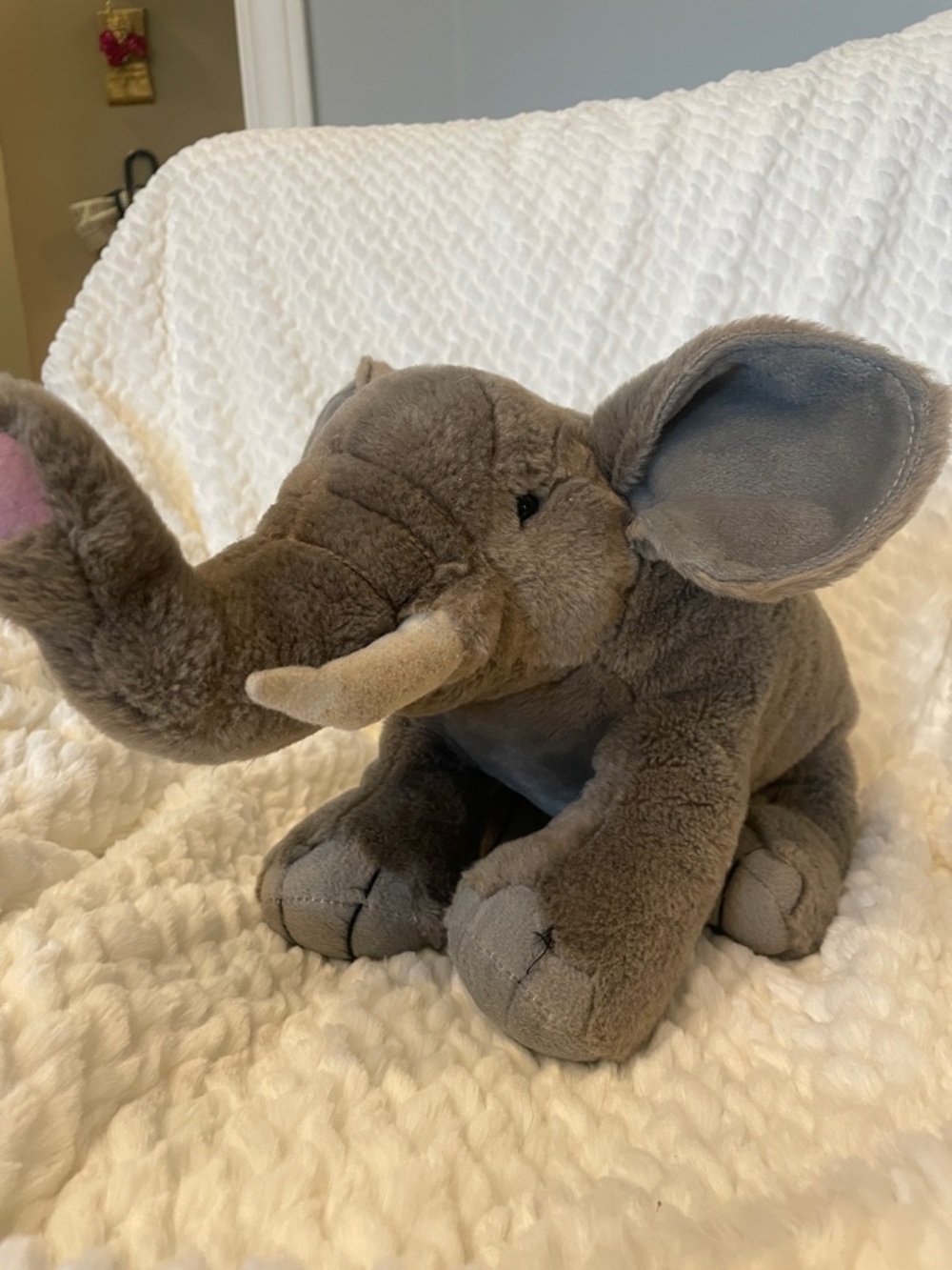 Gray Plush Elephant Stuffed Animal